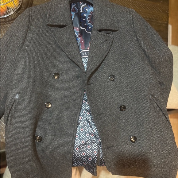 Women’s Ted Baker London Size 4 wool pea coat - Picture 2 of 11